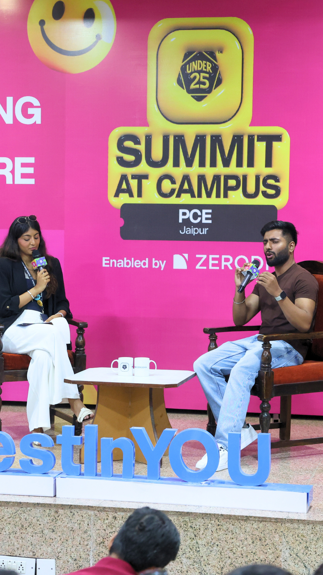 Mihir Arora at Under 25 Summit at Poornima College of Engineering